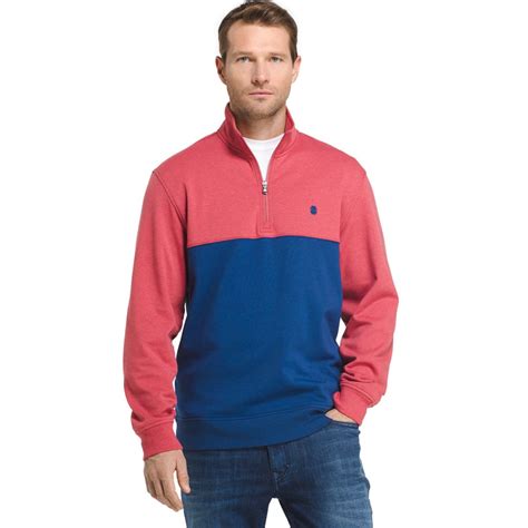 color block 1 4 zip pullover tommy hilfiger|Tommy Hilfiger Men’s Fleece Color Block Pullover 1/4 Zip Blue .